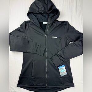 Columbia Women's windgates Tech fleece Black Hooded Jacket